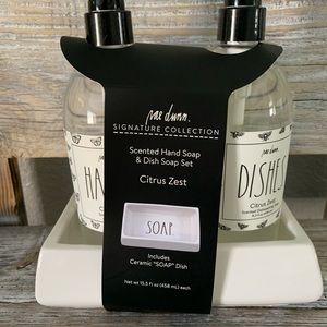 Rae Dunn Hand Soap and Dish Soap W/ Dish